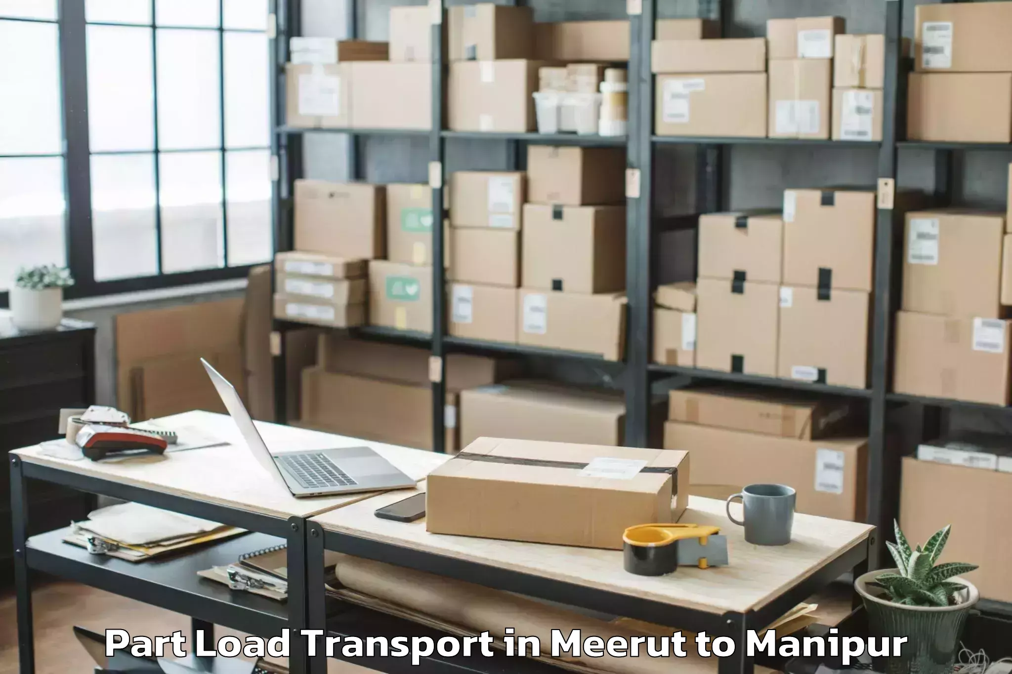 Book Your Meerut to Nambol Part Load Transport Today